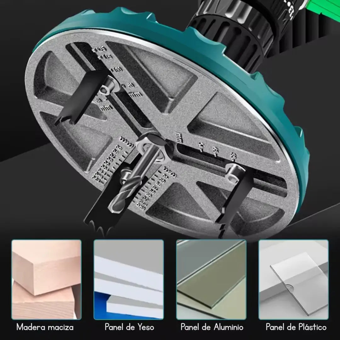 DrillMaster 360® – ADAPTADOR AJUSTABLE PARA TALADRO DE CORTE CIRCULAR