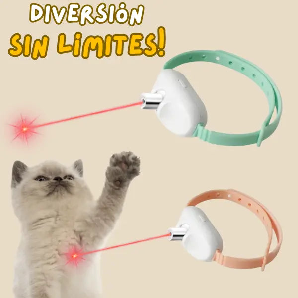 COLLAR LASER INTERACTIVO ¡Tu gatico lo amará!