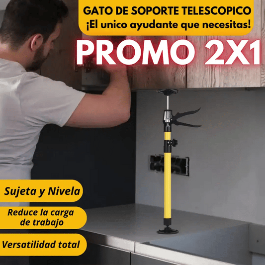 GATO DE SOPORTE TELESCOPICO ¡El unico ayudante que necesitas!