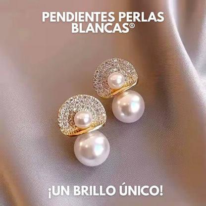 PENDIENTES PERLAS BLANCAS® ¡UN BRILLO UNICO!