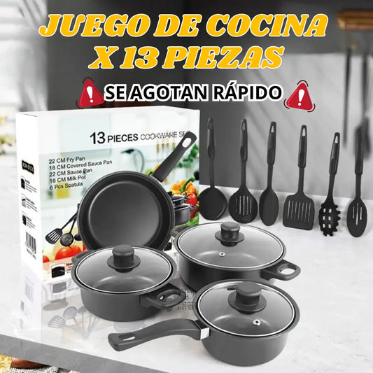 JUEGO DE COCINA X 13 PIEZAS