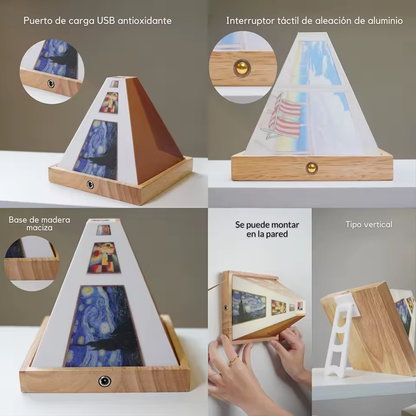 LAMPARA DE PARED LUMIGALERÍA 3D® Donde la luz se convierte en arte.