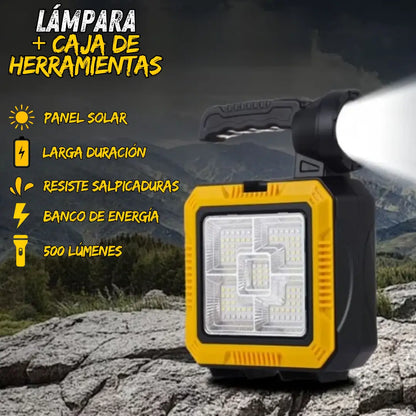 LAMPARA SOLAR MAS CAJA DE HERRAMIENTAS ECOLIGTH TOOLBOX®