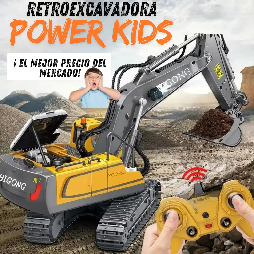 RETROEXCAVADORA POWER KIDS