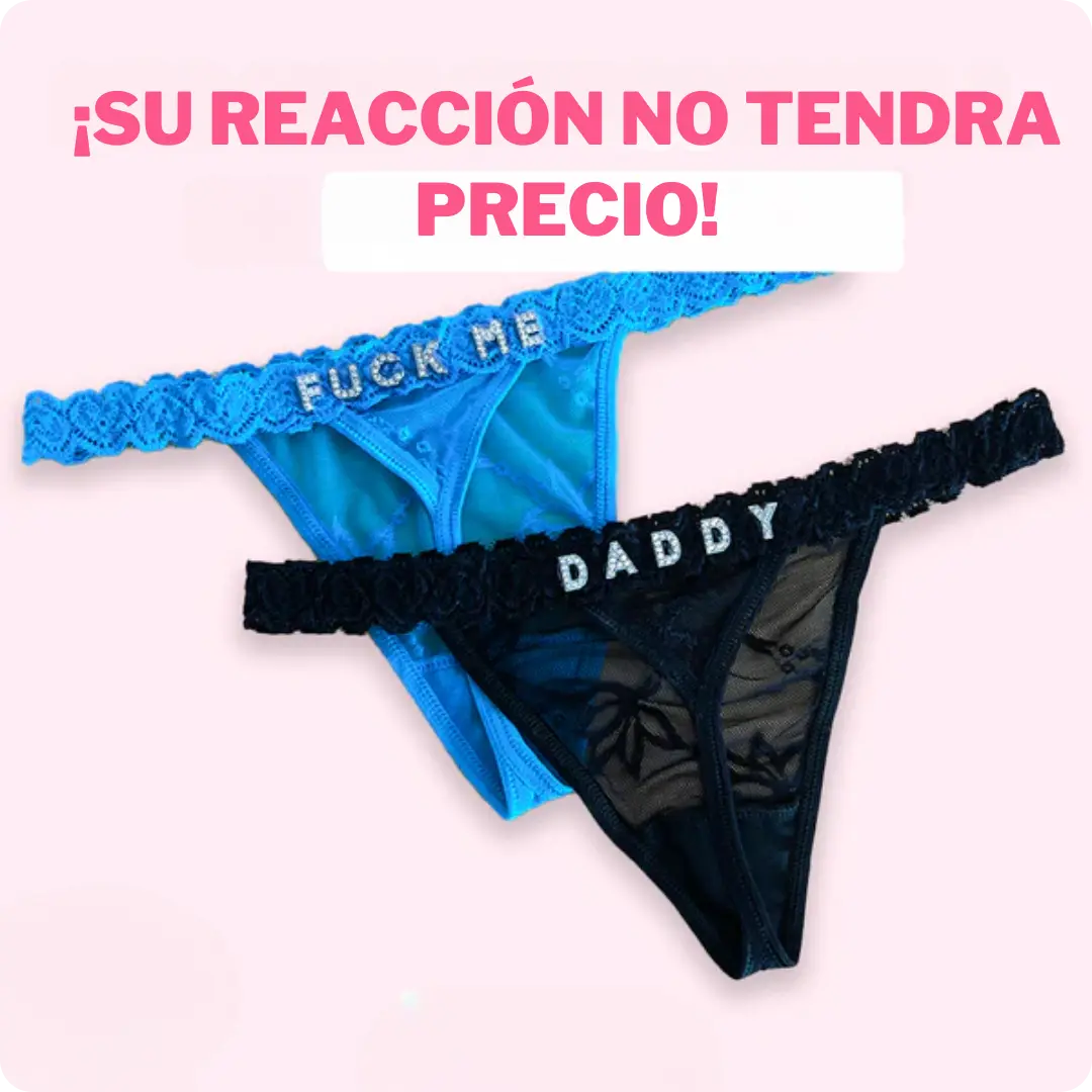 TANGA CON NOMBRE SEDUCTOR