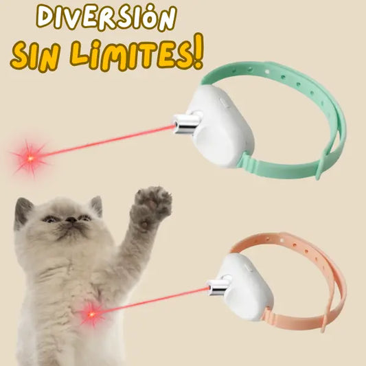 COLLAR LASER INTERACTIVO ¡Tu gatico lo amará!